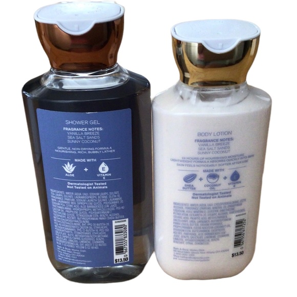 Summertime Surf Shower Gel & Body Lotion Bath & Body Works Set - Picture 2 of 2